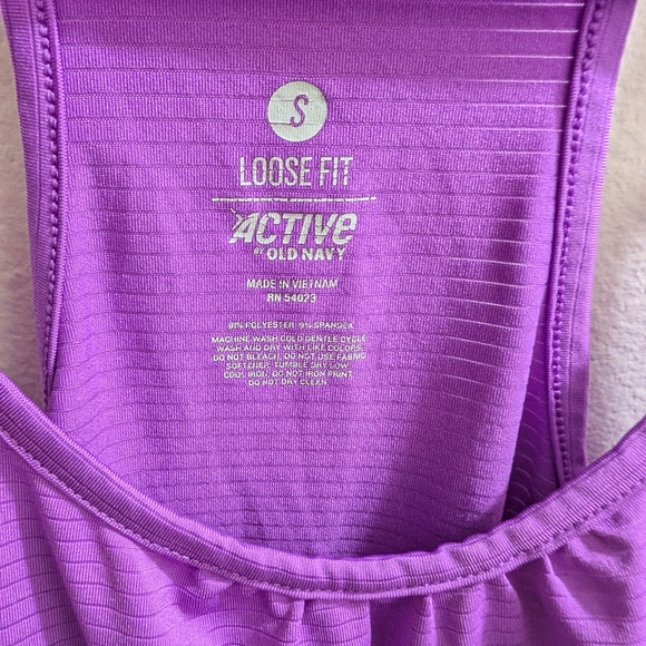 Old Navy Women's Small Active Loose Fit Racerback Pink Athletic Tank Top - Picture 3 of 4